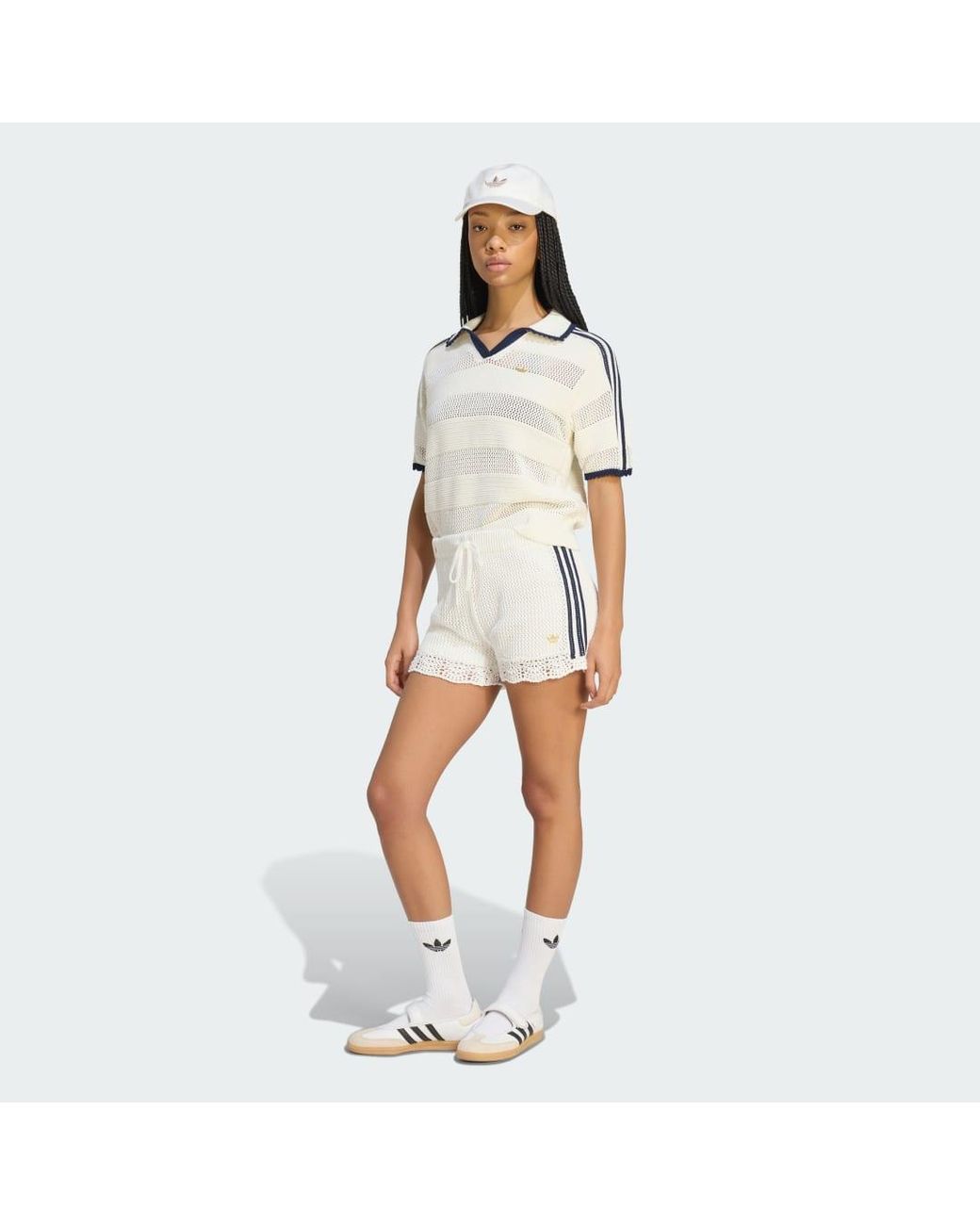 Adidas White Resort S Shorts W