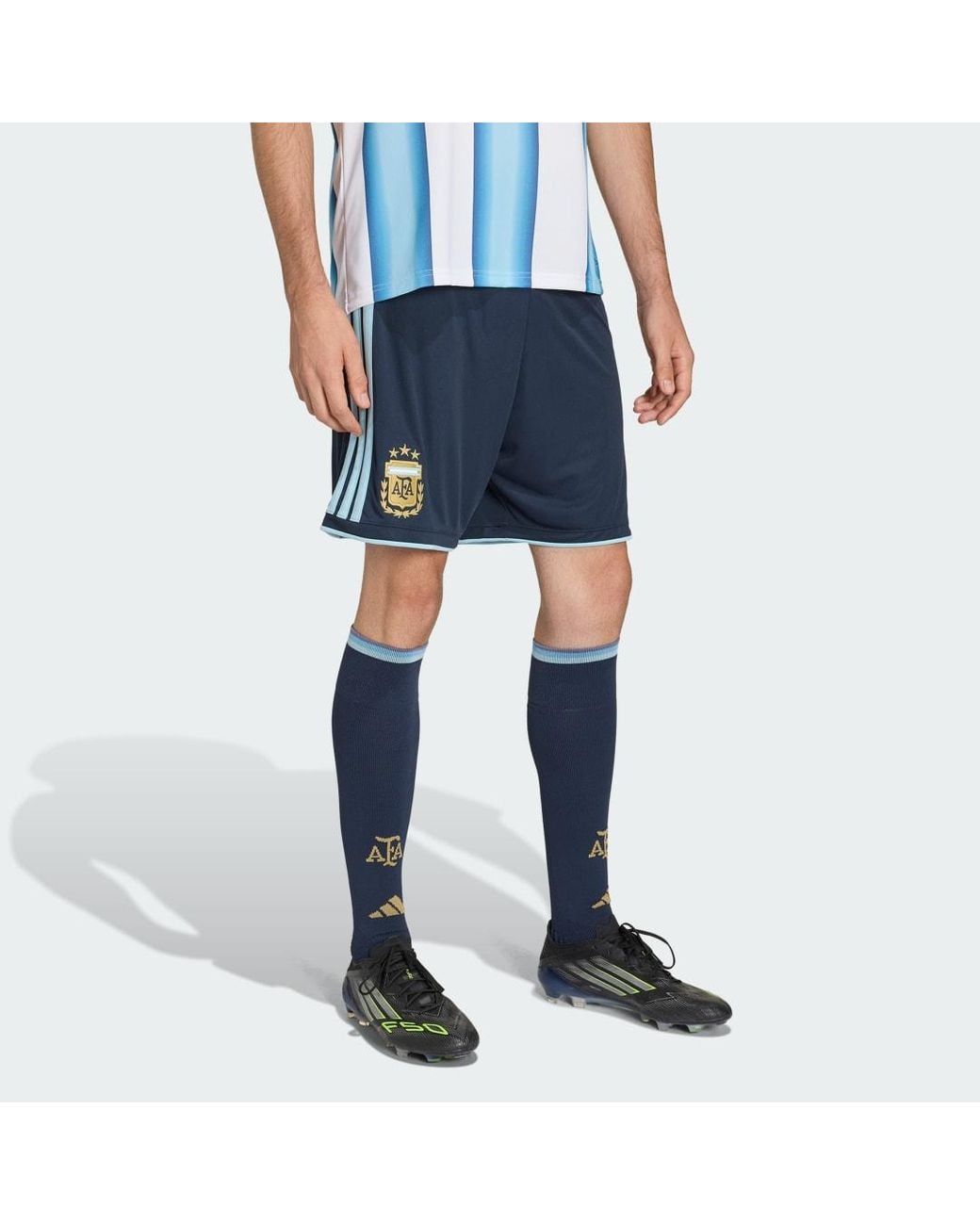 Adidas Blue Football Argentina 26 Home Replica Shorts Jm1325 for men