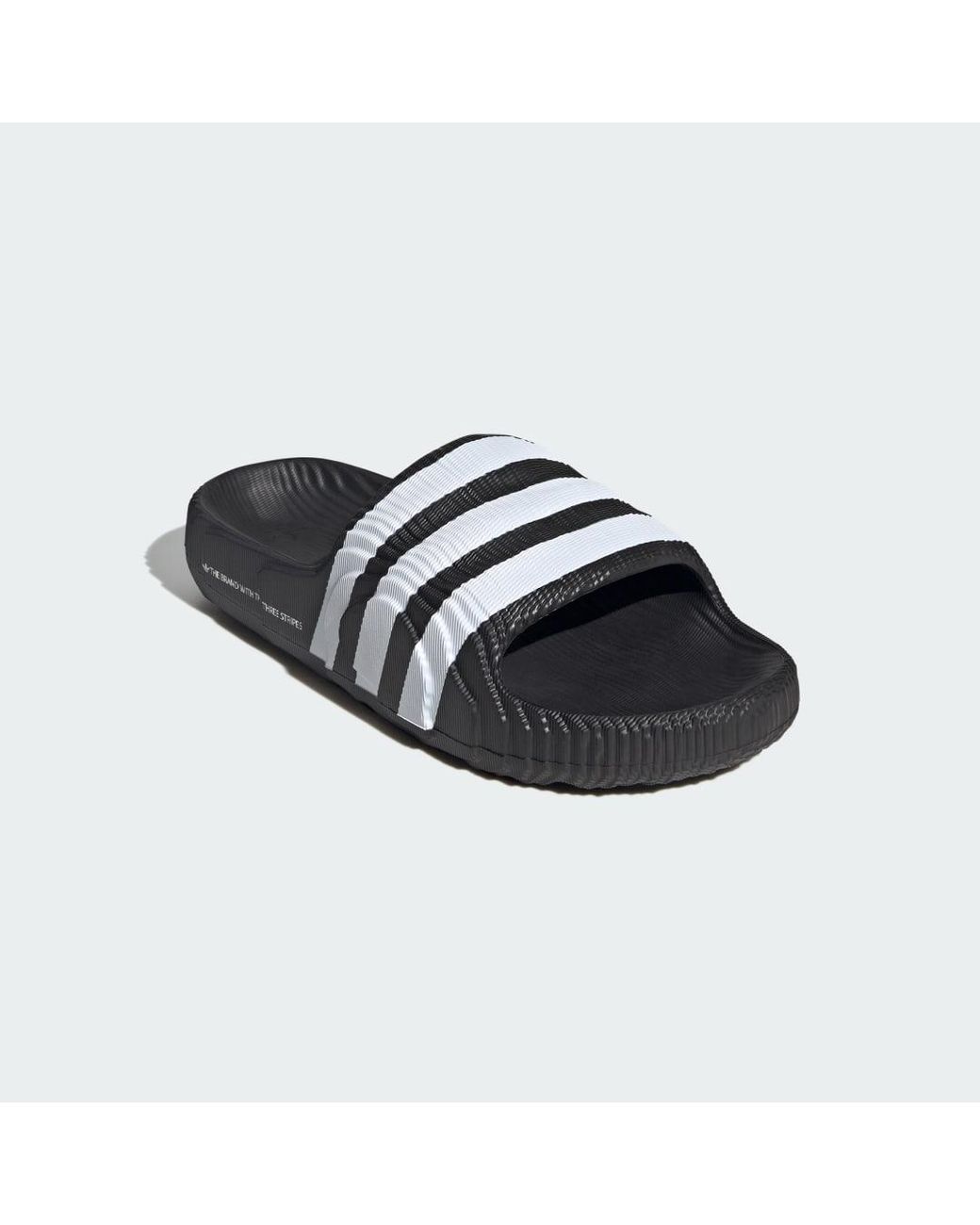 Adidas Originals Black Adilette 22 Slides