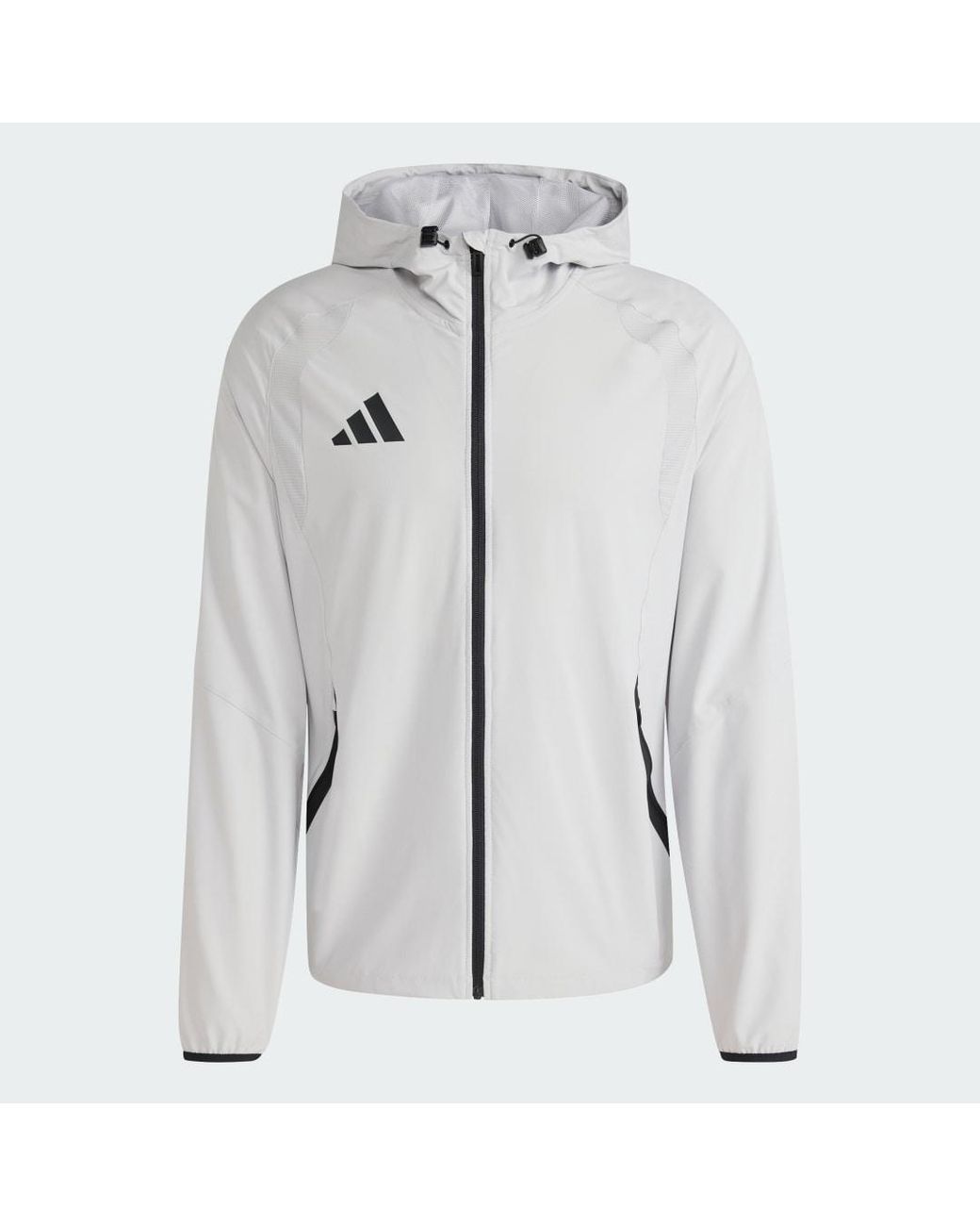 Adidas Gray Tiro Travel Windbreaker Jacket for men