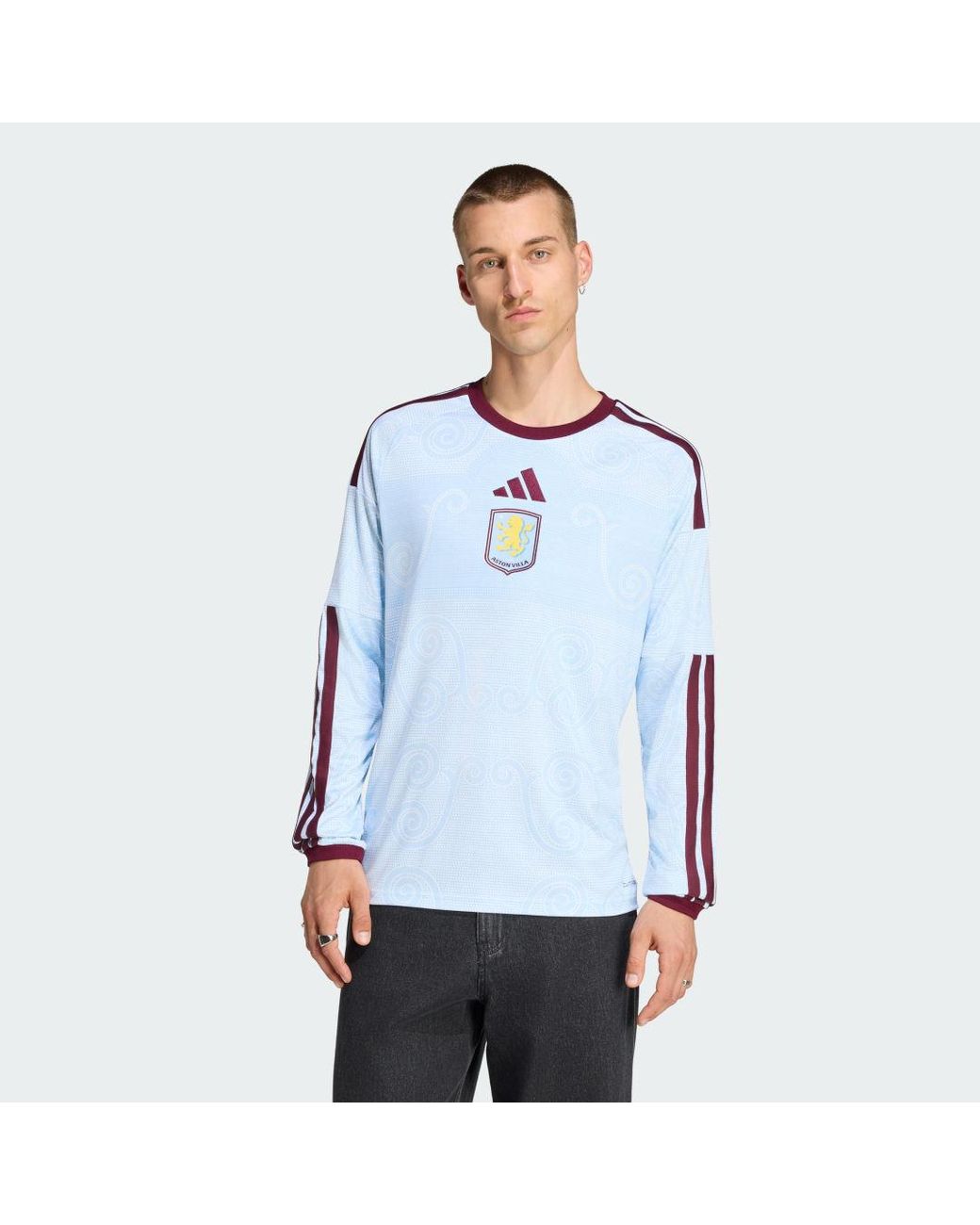 Adidas Blue Aston Villa 26/27 Third Jersey Longsleeve for men