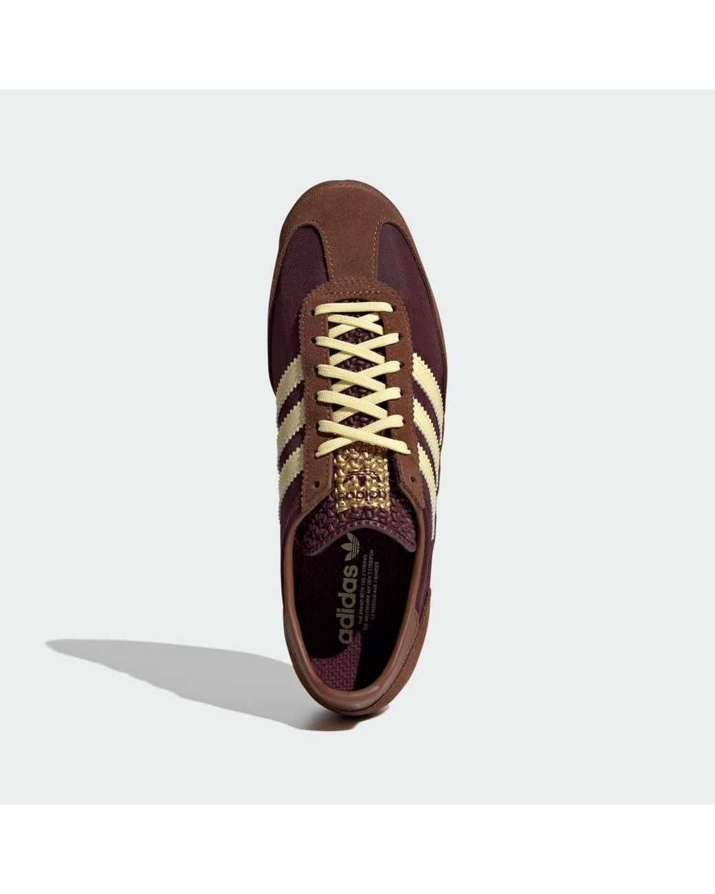 Adidas Brown Sl 72 Og Nylon And Suede Sneakers