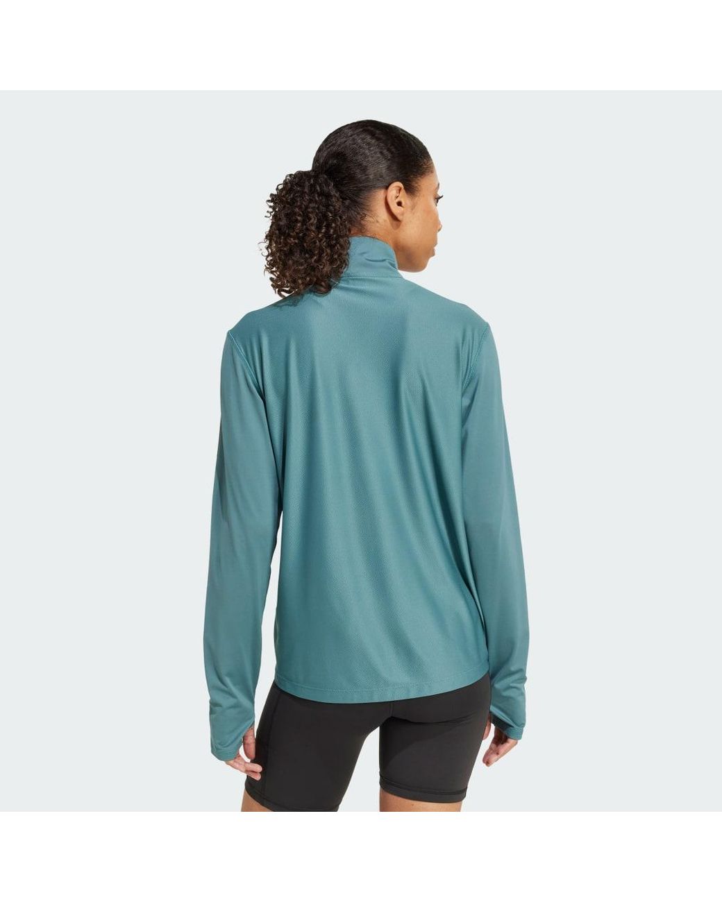 Adidas Originals Blue Own The Run Half-Zip Jacket