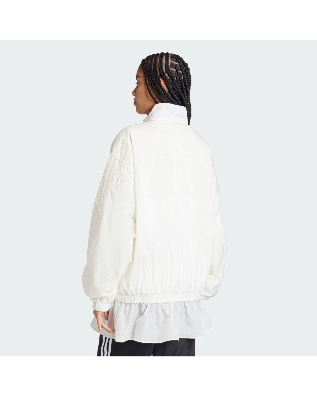 Adidas White Santiago Woven Track Top