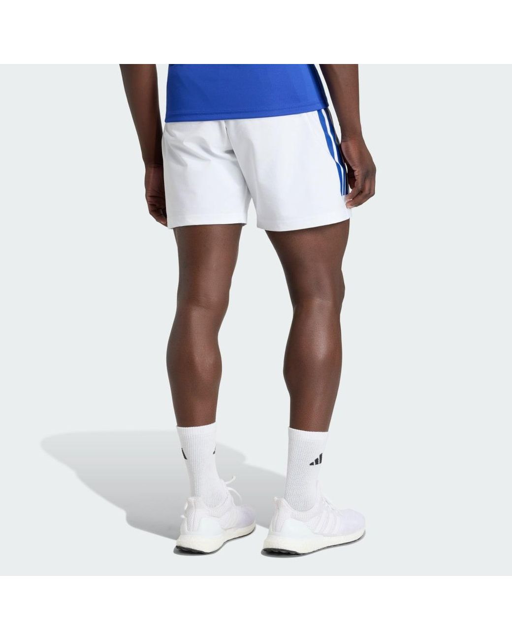 Adidas White France Rugby Replica Playing Short for men