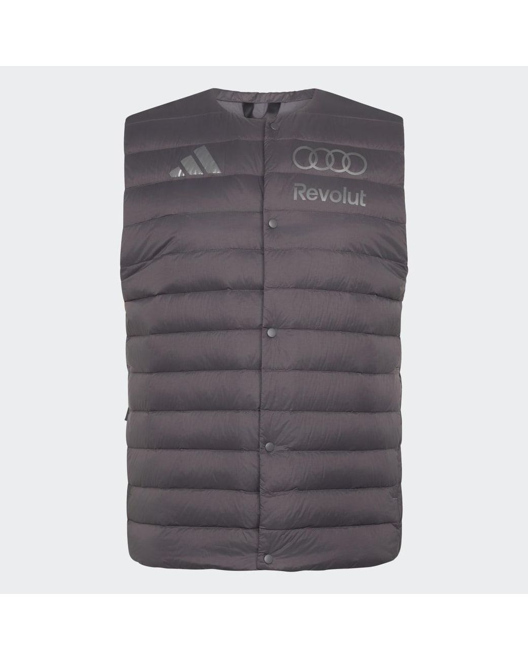 Adidas Gray Audi Revolut F1 Team Engineers &Amp; Marketing Padded Vest for men