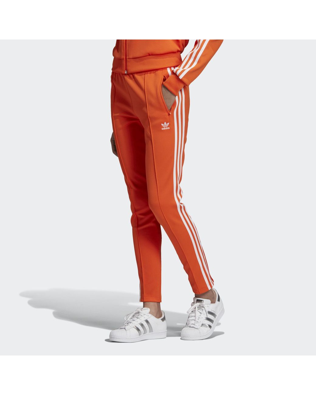 Pantalón SST adidas de color Naranja | Lyst