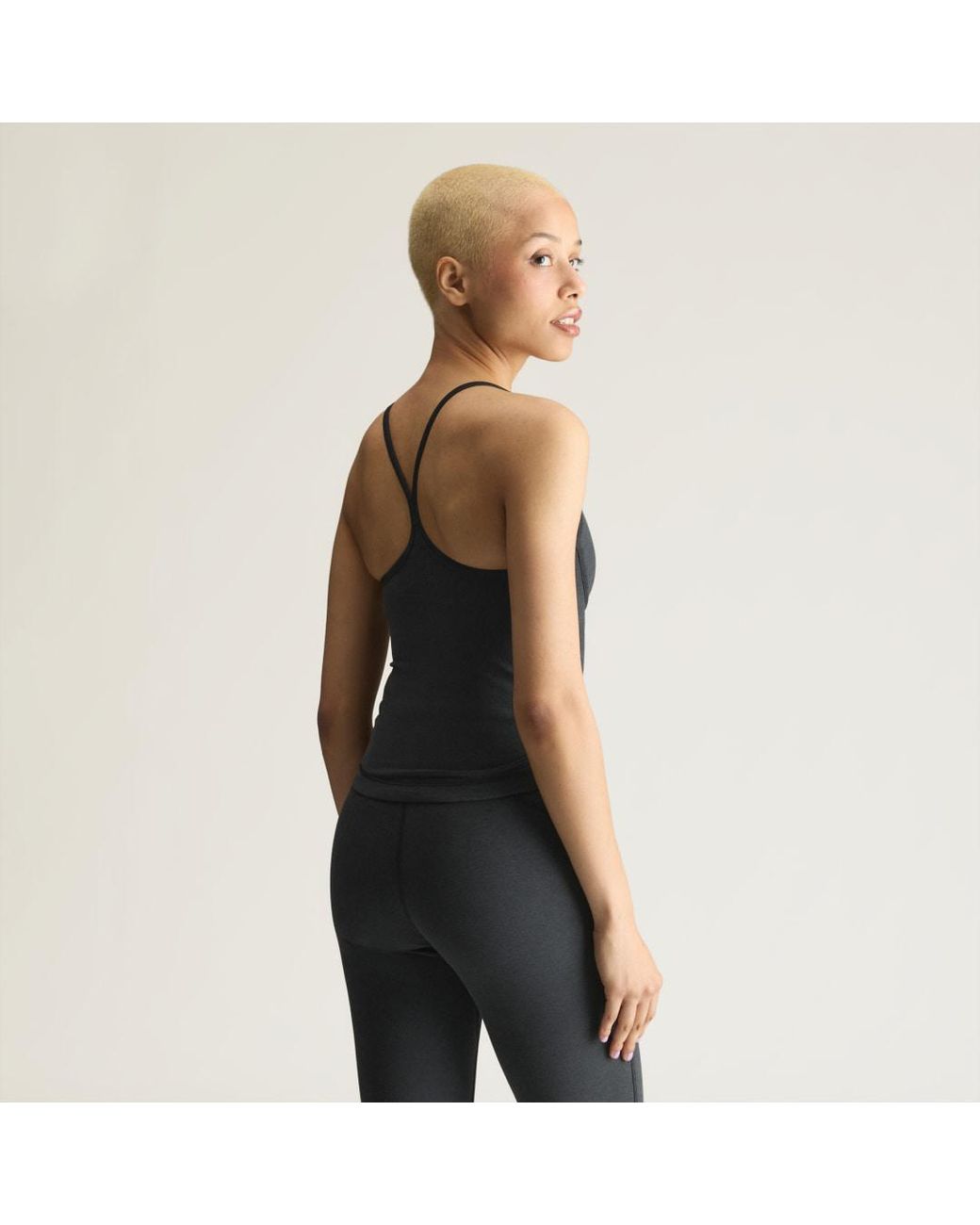 Adidas Originals Black Tank Top Adidas By Stella Mccartney Studio Spaghetti Crop Top