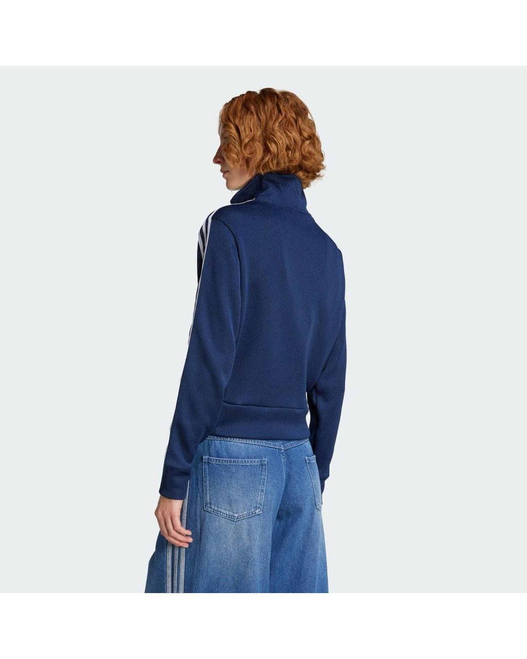 Adidas Blue Firebird Adicolor Knit Track Top