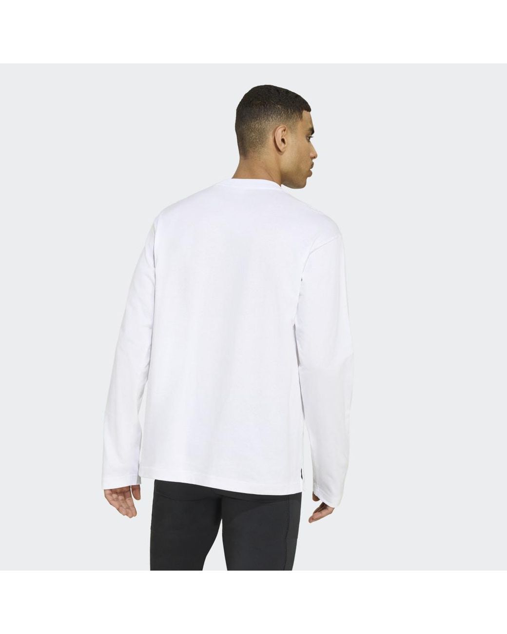 Adidas White Adi365 Running Community Culture Long Sleeve Shirt