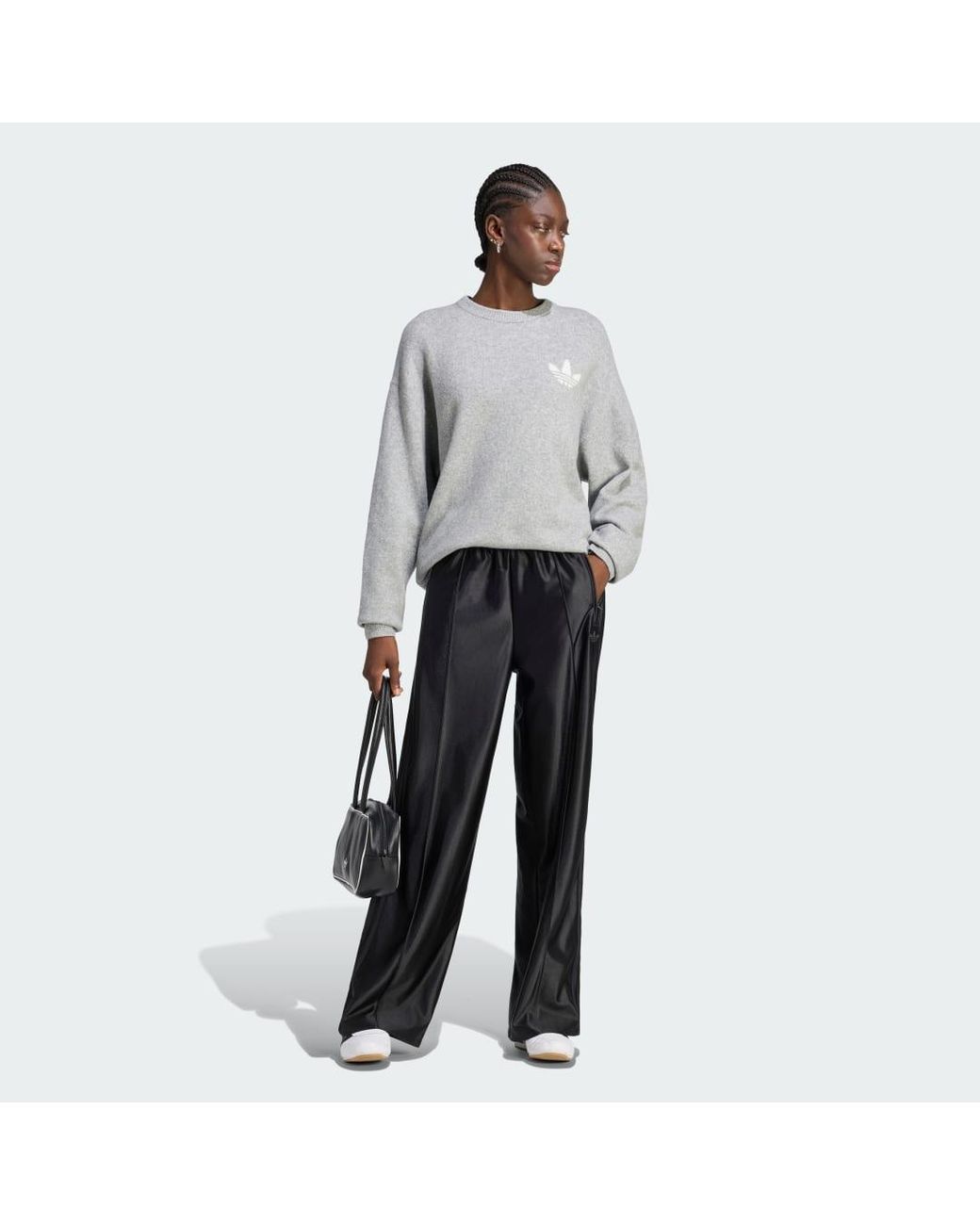 Adidas Gray Originals Athl Dept Knitted Sweatshirt