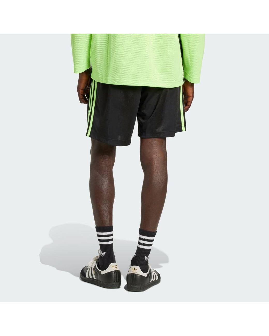 Adidas Black Adicolor Jacquard Shorts for men