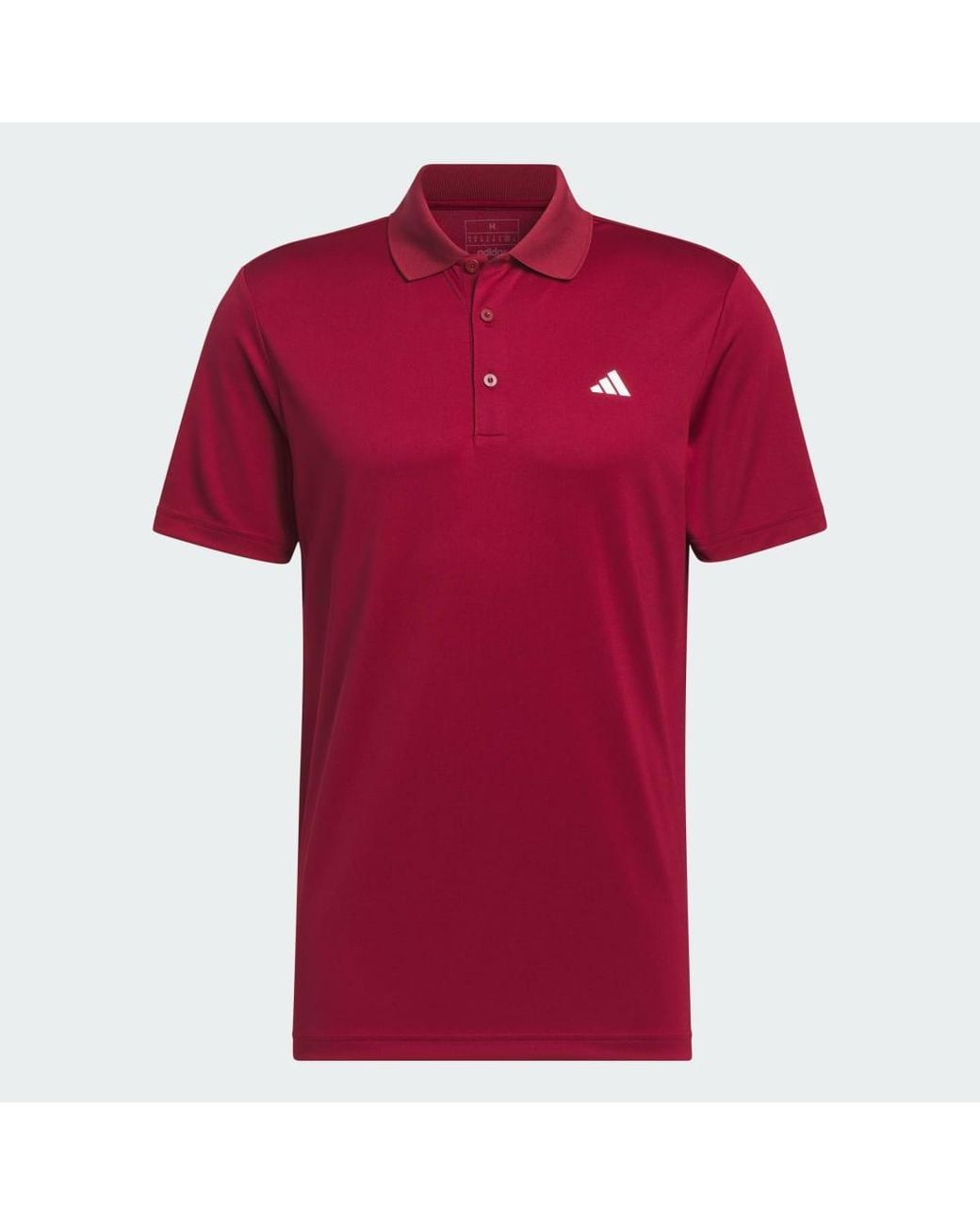 Adidas Red Adi Performance Polo Shirt for men