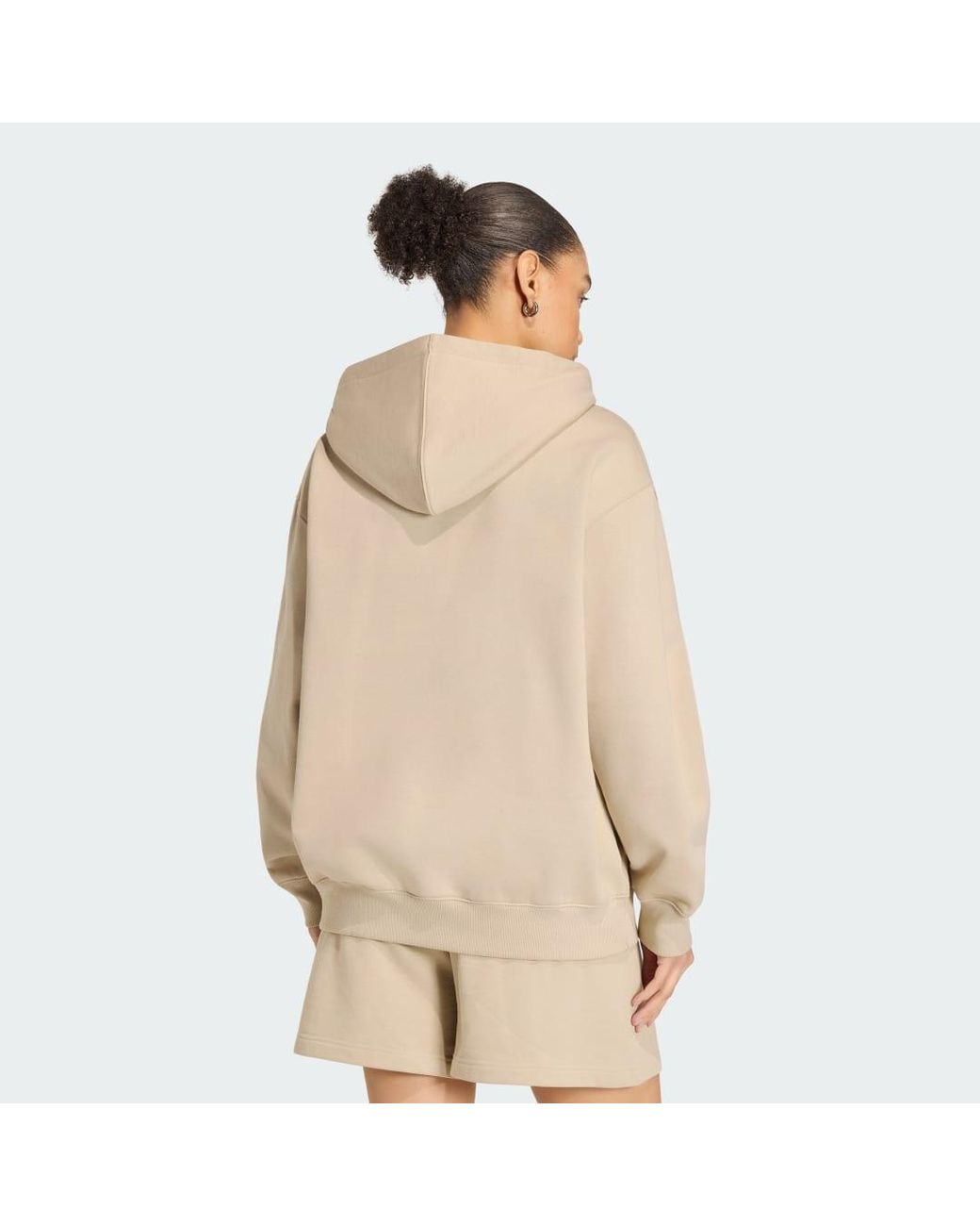 Adidas Natural Essentials Oversized Fleece Hoodie
