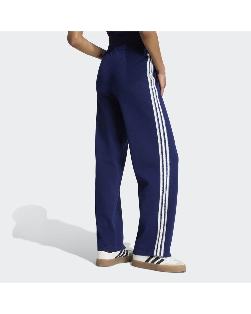 Adidas Blue Knit Firebird Track Pant
