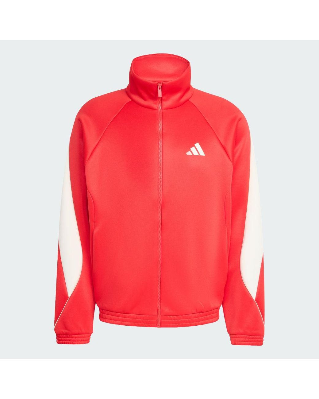 Adidas Red Stadium Tracktop for men