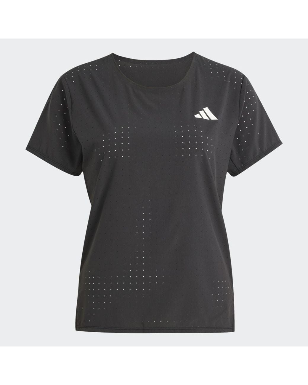 Adidas Black (Wmns) Adizero Running T-Shirt Asia Sizing Jf3480