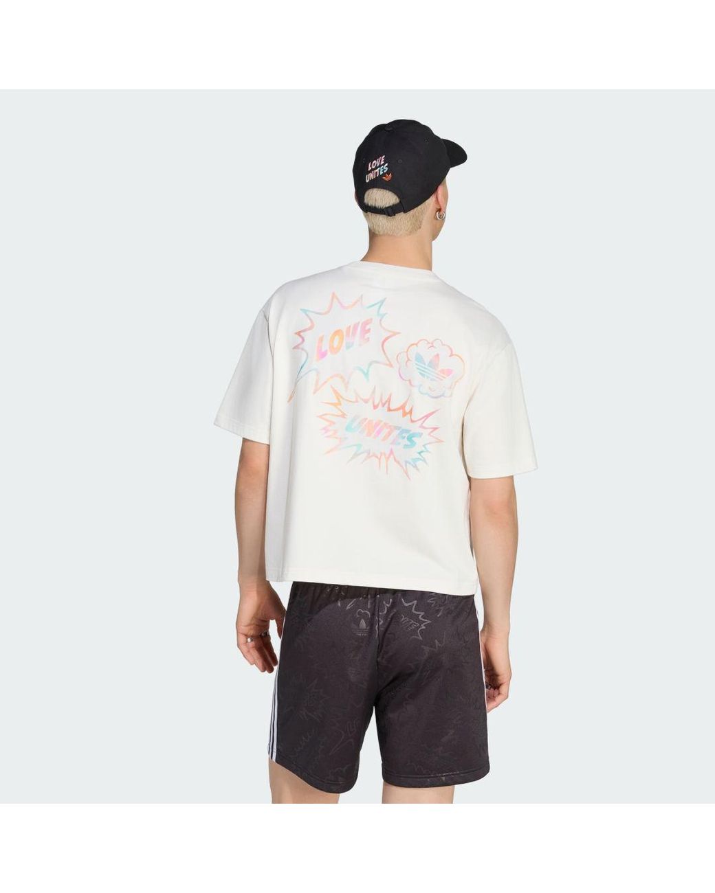 Adidas White Love Unites Gfx T-Shirt