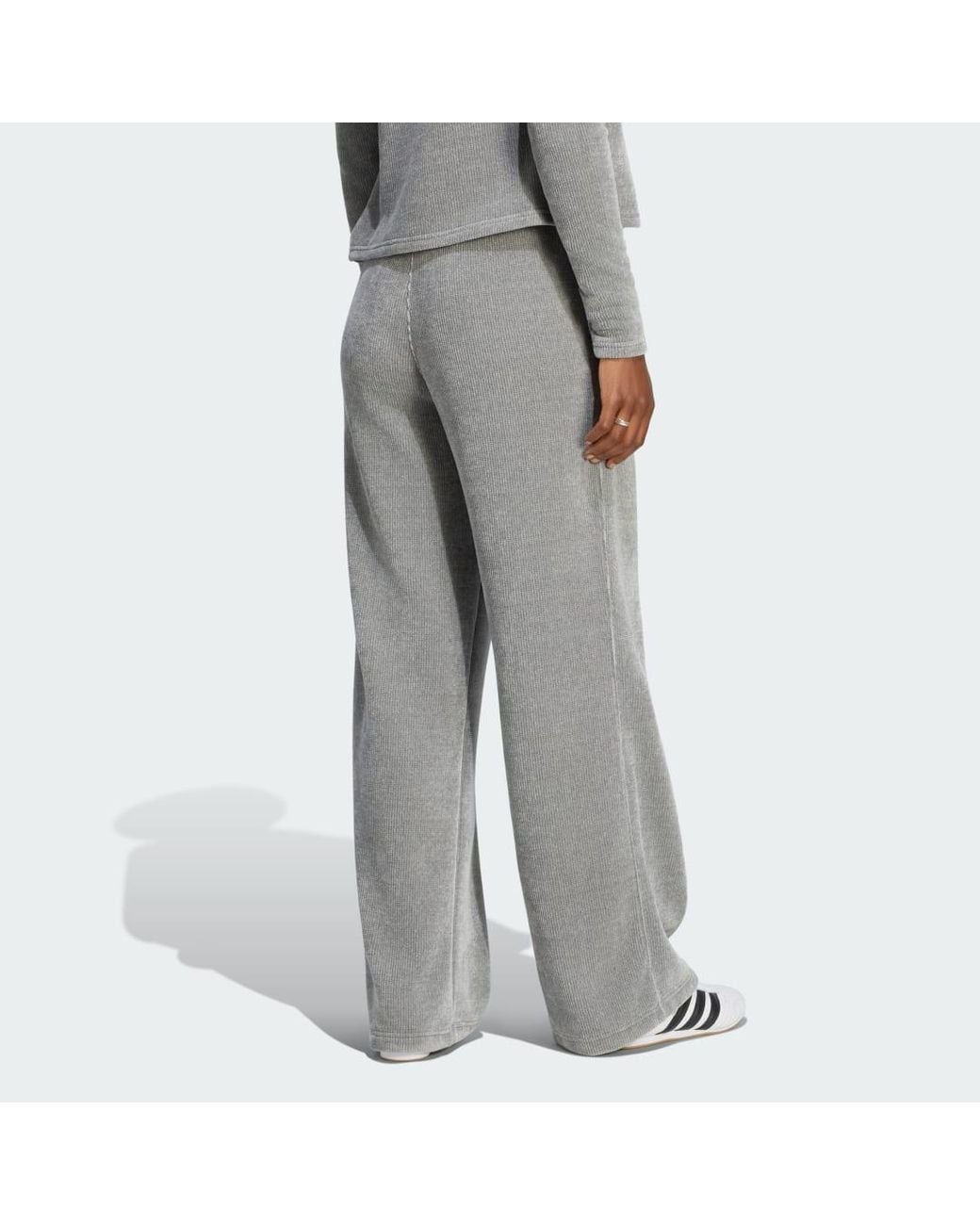 Adidas Gray Prem Ess Chenille Fl Wl Pants