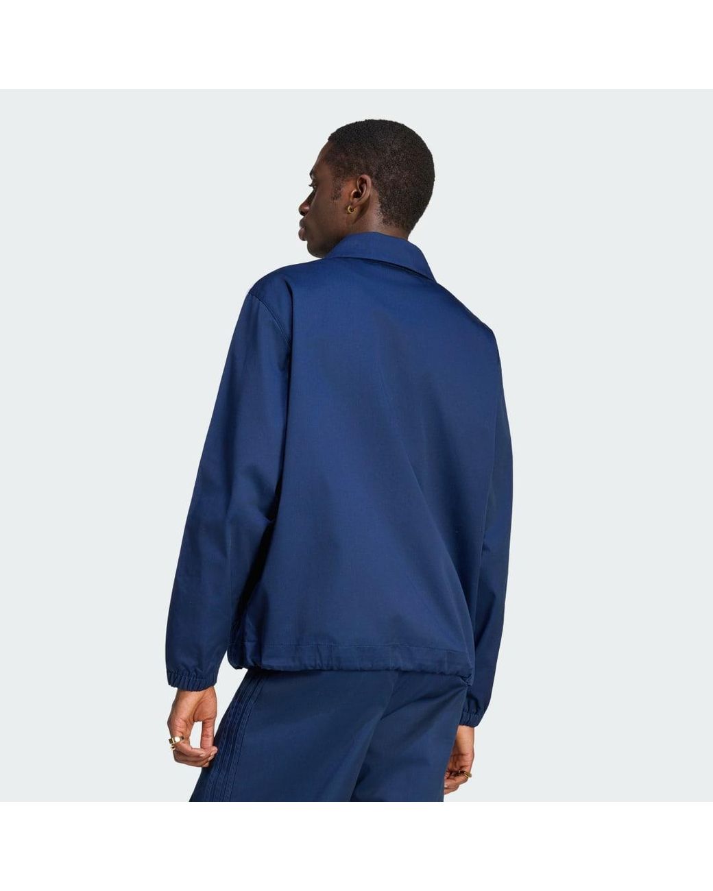 Adidas Blue 3S Jackets for men