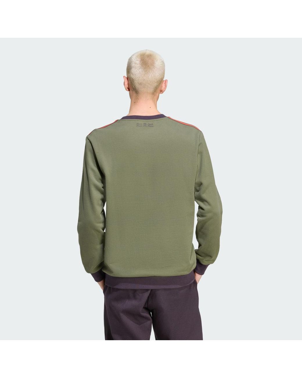 Adidas Green Fc Bayern Terrace Icons Sweatshirt for men