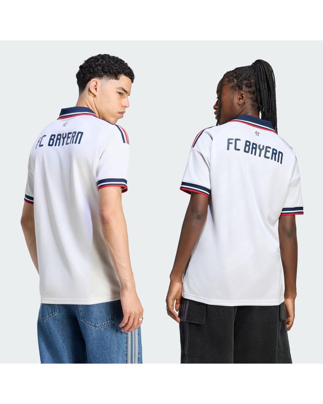 Adidas White Fc Bayern 26/27 Away Jersey Team for men