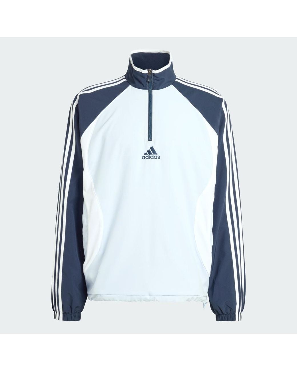 Adidas Blue Teamgeist Half Zip Sweatshirt for men