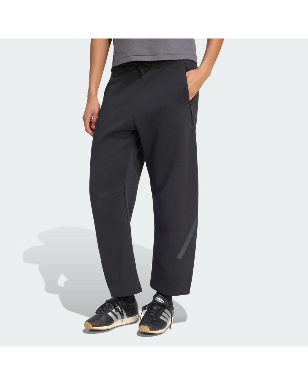 Adidas Black Z.N.E. Open Hem Pant