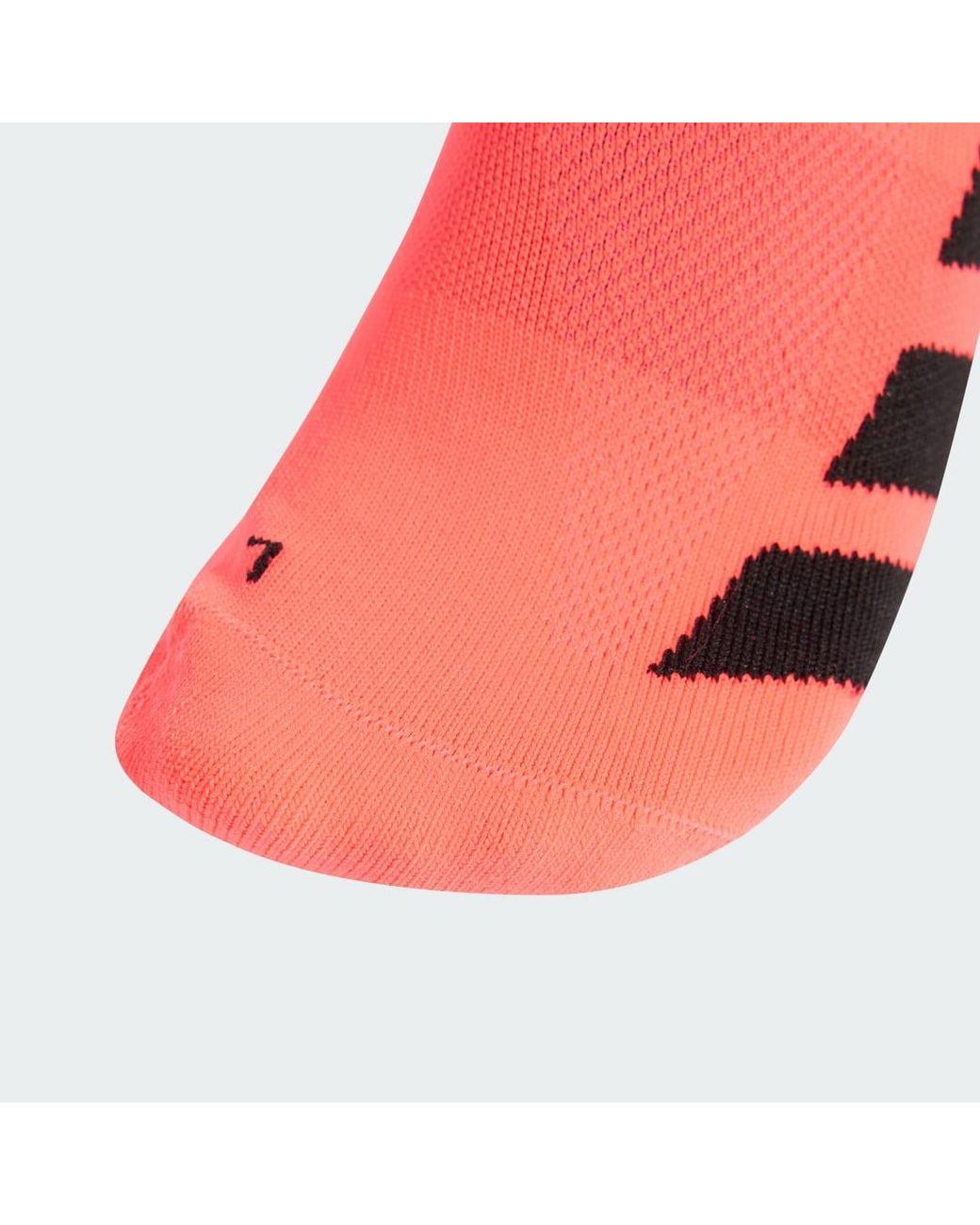 Adidas Red Running Adizero Quarter Sock