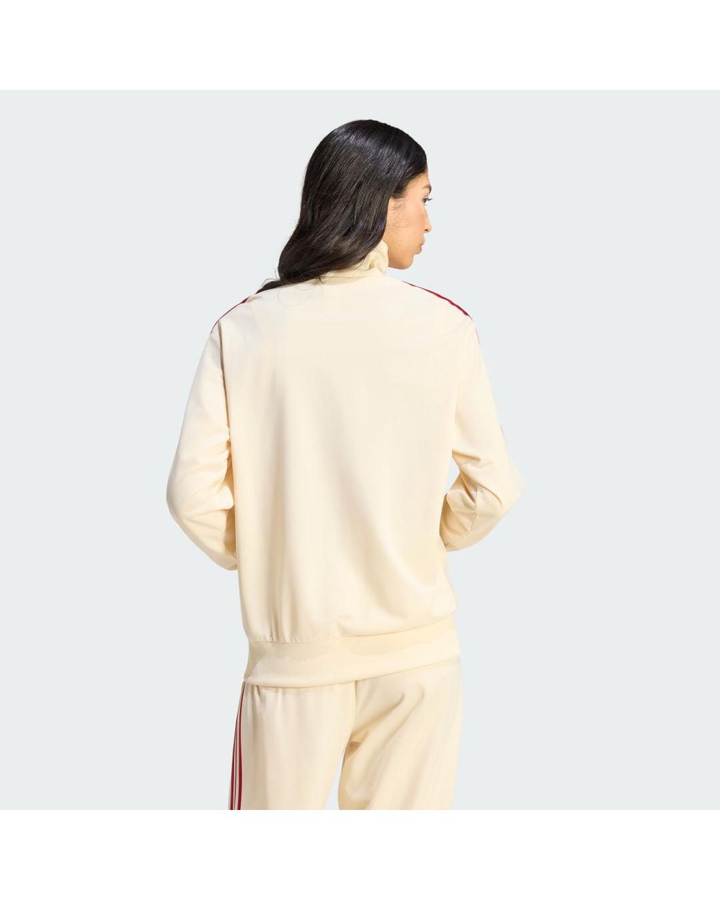 Adidas Natural Firebird Track Top Loose