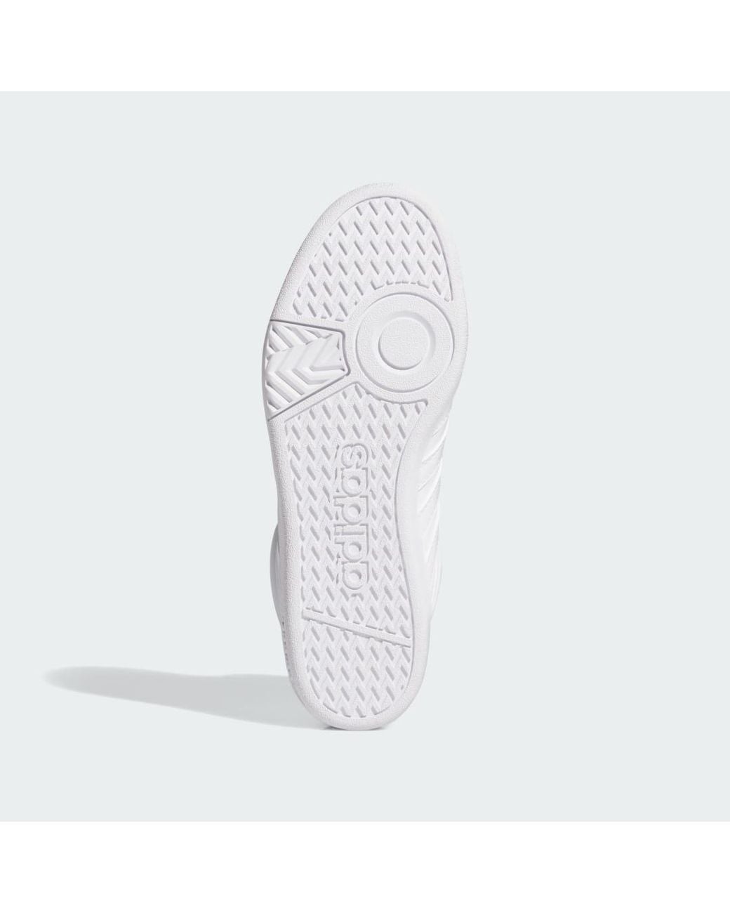 Adidas White Hoops 4.0 Mid Shoes