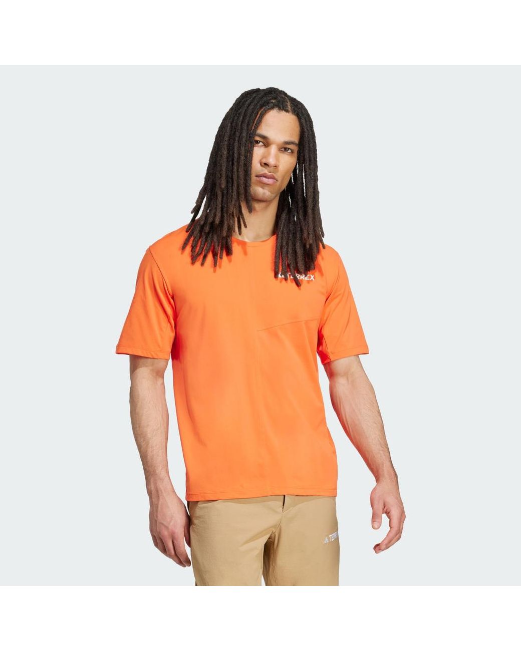 Adidas Orange Terrex Multi Climacool T-Shirt for men