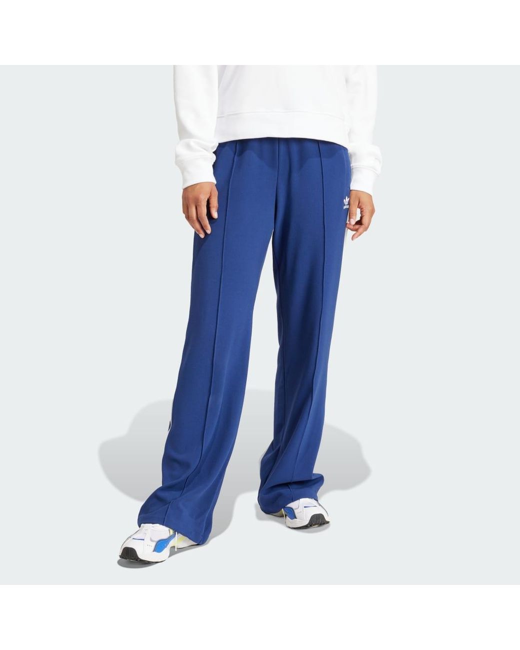 adidas Premium Originals Crepe Trainingspak Broek in het Blauw Lyst NL