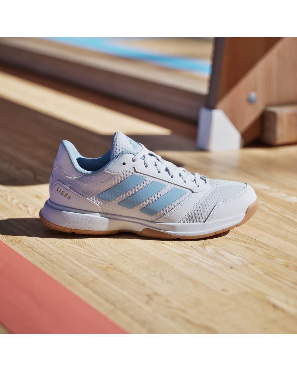 Adidas Blue Ligra 8 Indoor Shoes