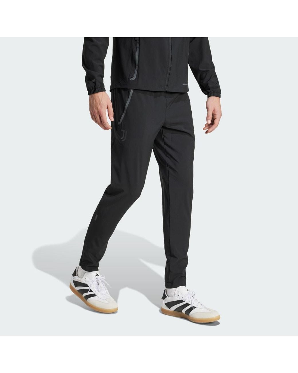 Adidas Black Juventus Tiro 25 Competition Vis Tech Travel Pants for men