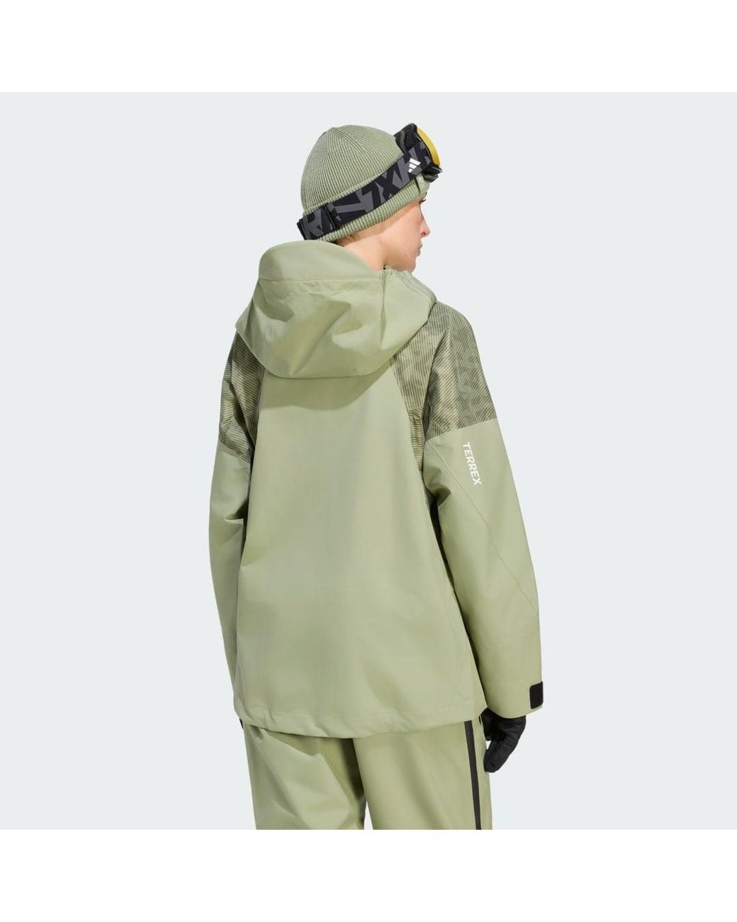 Adidas Green Terrex Xperior Hybrid Primeknit Climaproof+ Jacket