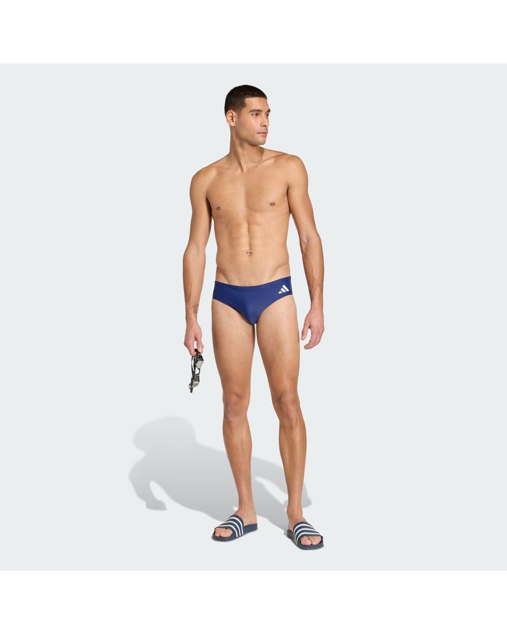 Bañador Solid Adidas de hombre de color Blue