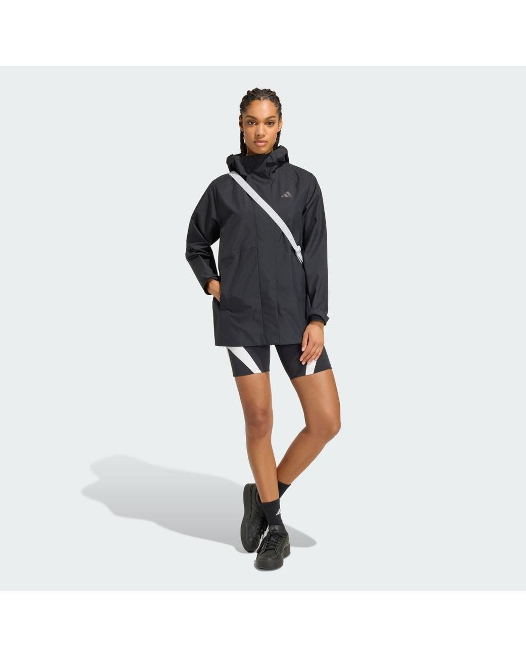 Parka Impermeable Essentials Adidas de color Natural