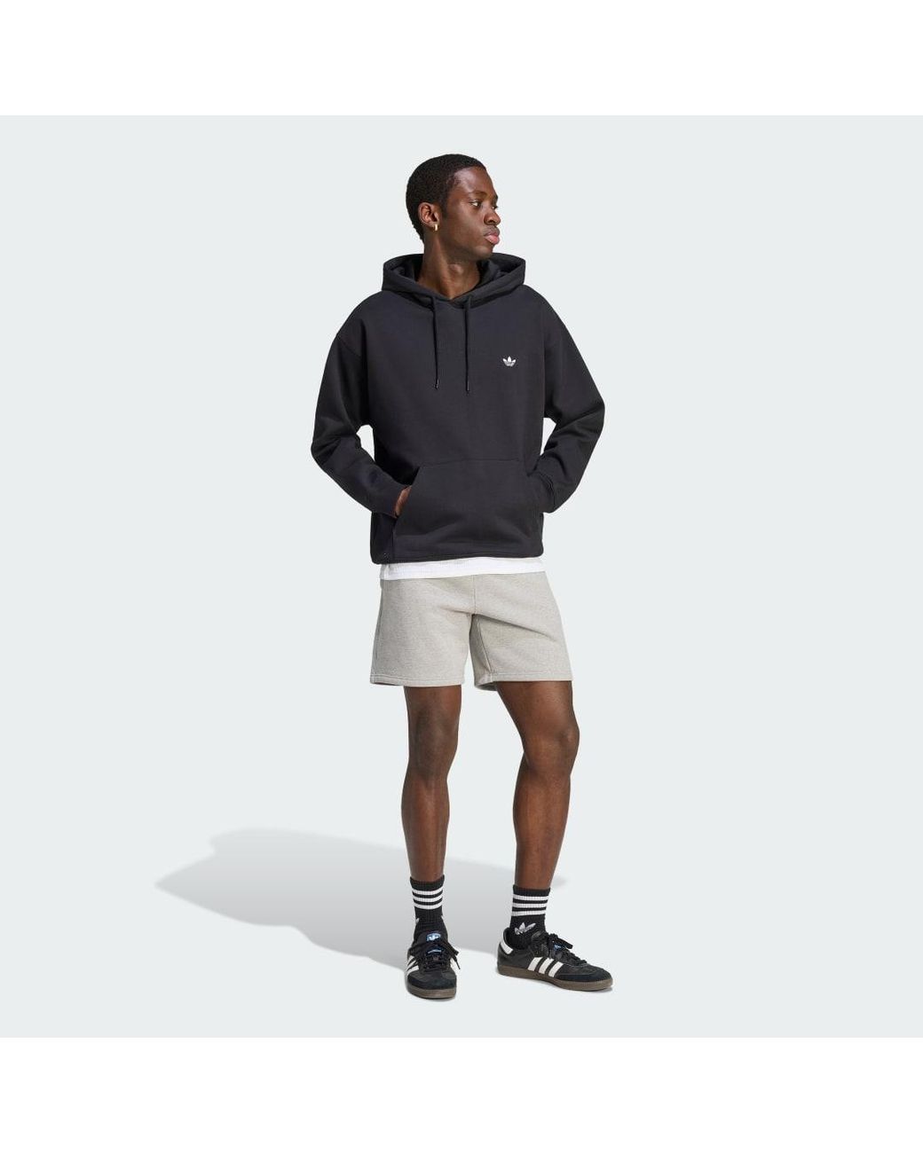 Adidas Multicolor Trefoil Essentials Fleece Shorts for men