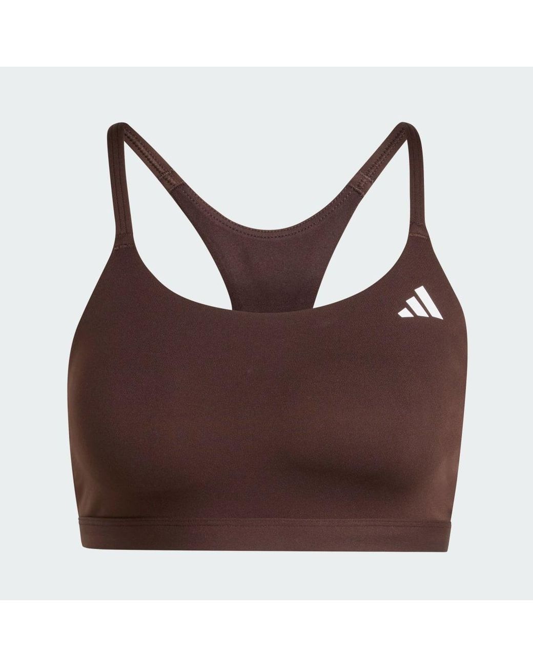 Adidas Black Optime Essentials Workout Light Support Bra
