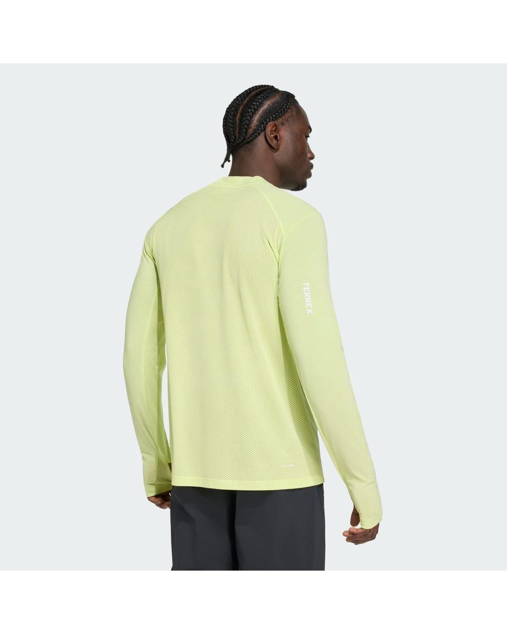 Adidas Yellow Terrex Xperior Climacool+ Long Sleeve T-Shirt for men