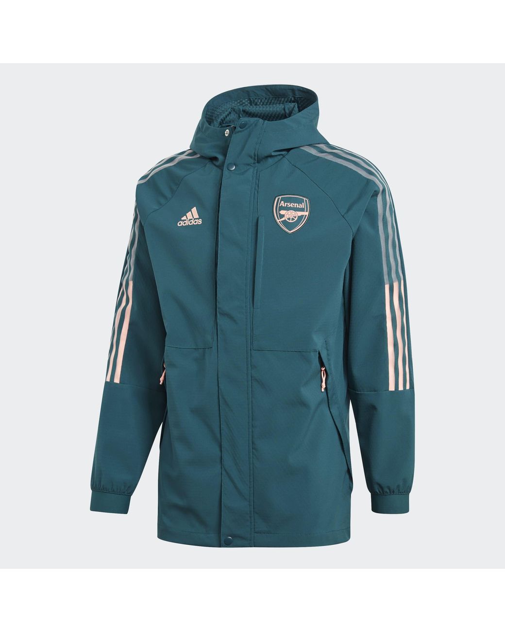 adidas Arsenal Travel Jacket in Green for Men Lyst UK