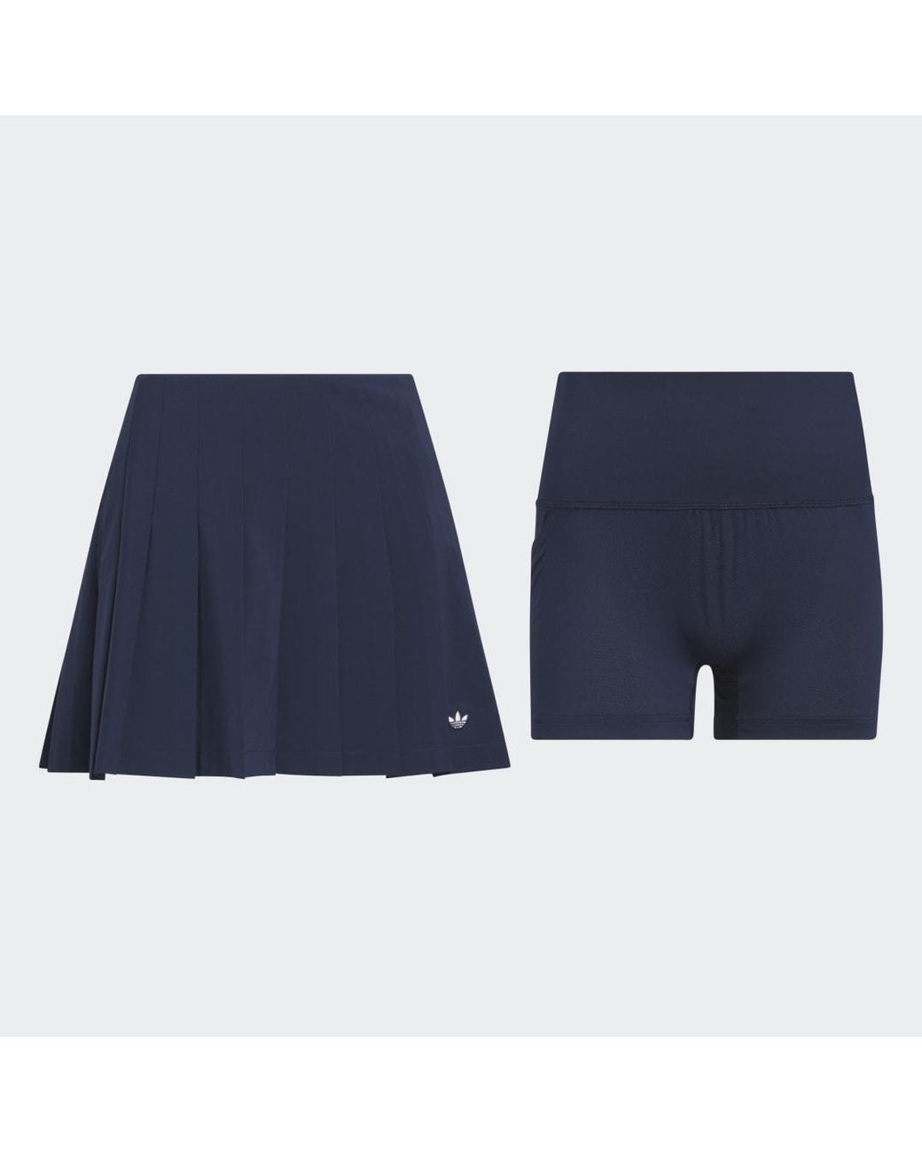 Adidas Blue Originals Pleated Skirt