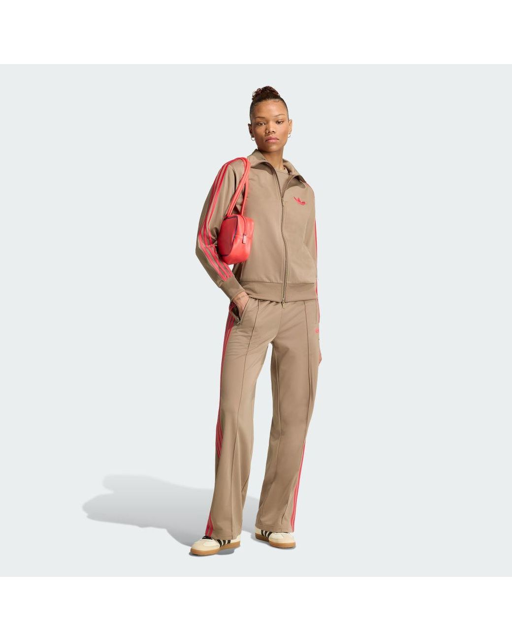 Adidas Brown Pants Adidas Firebird Loose Tracksuit Pants Khaki Six/ Power