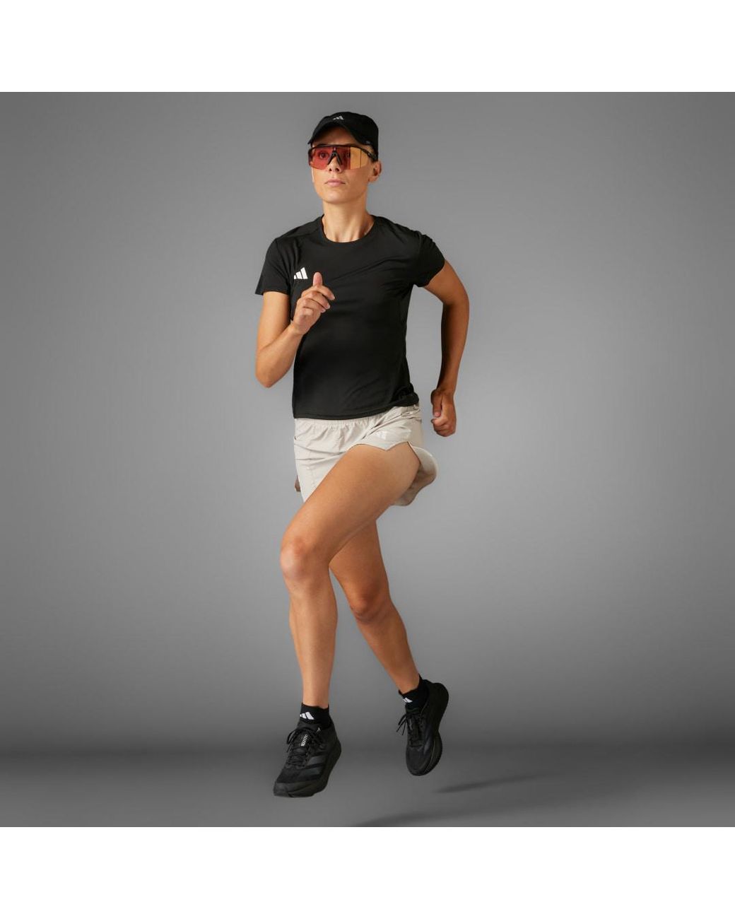 Adidas Black Adizero Essentials Running Short