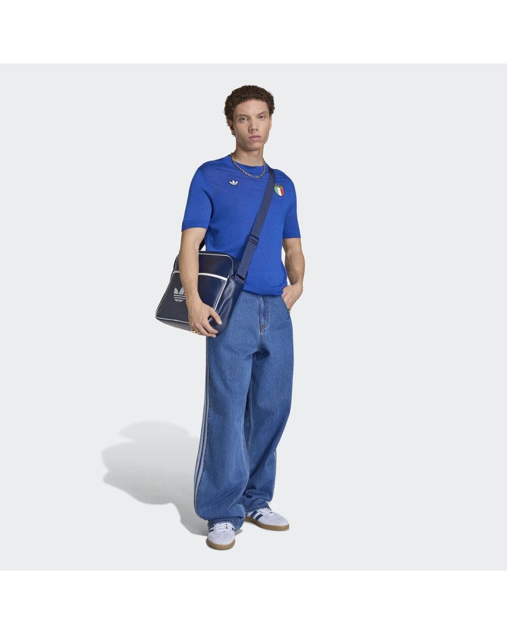 Adidas Blue Italy 70S Jersey for men