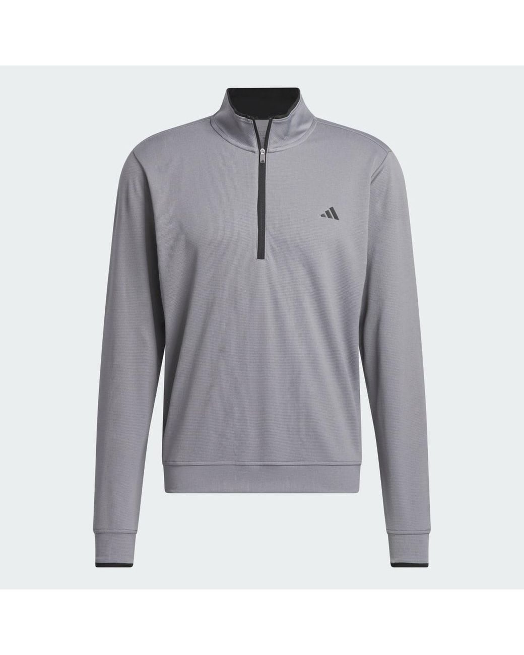 Adidas Gray Lightweight Half-zip Top for men