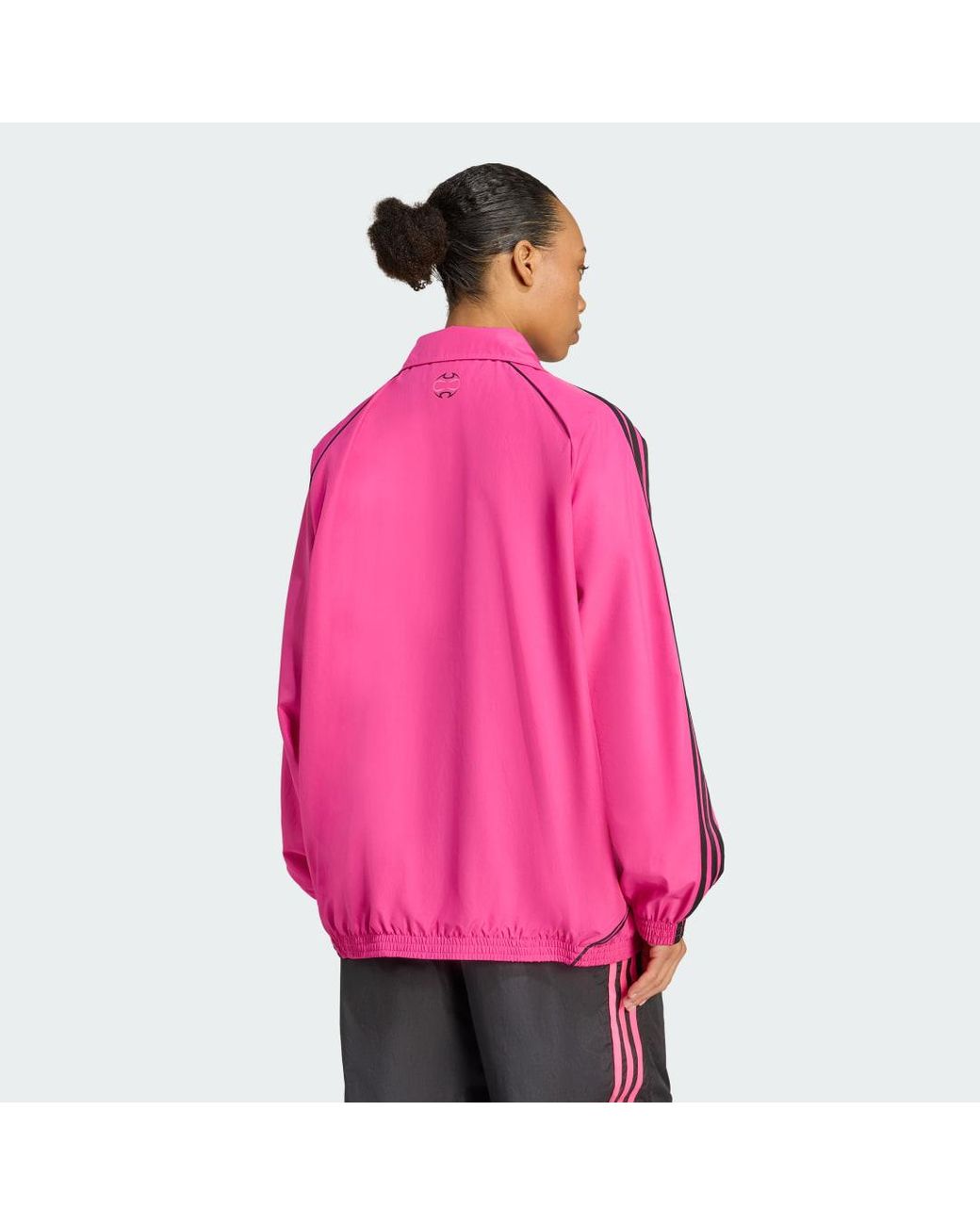 Adidas Pink Teamgeist Adicolor Oversized Woven Track Top