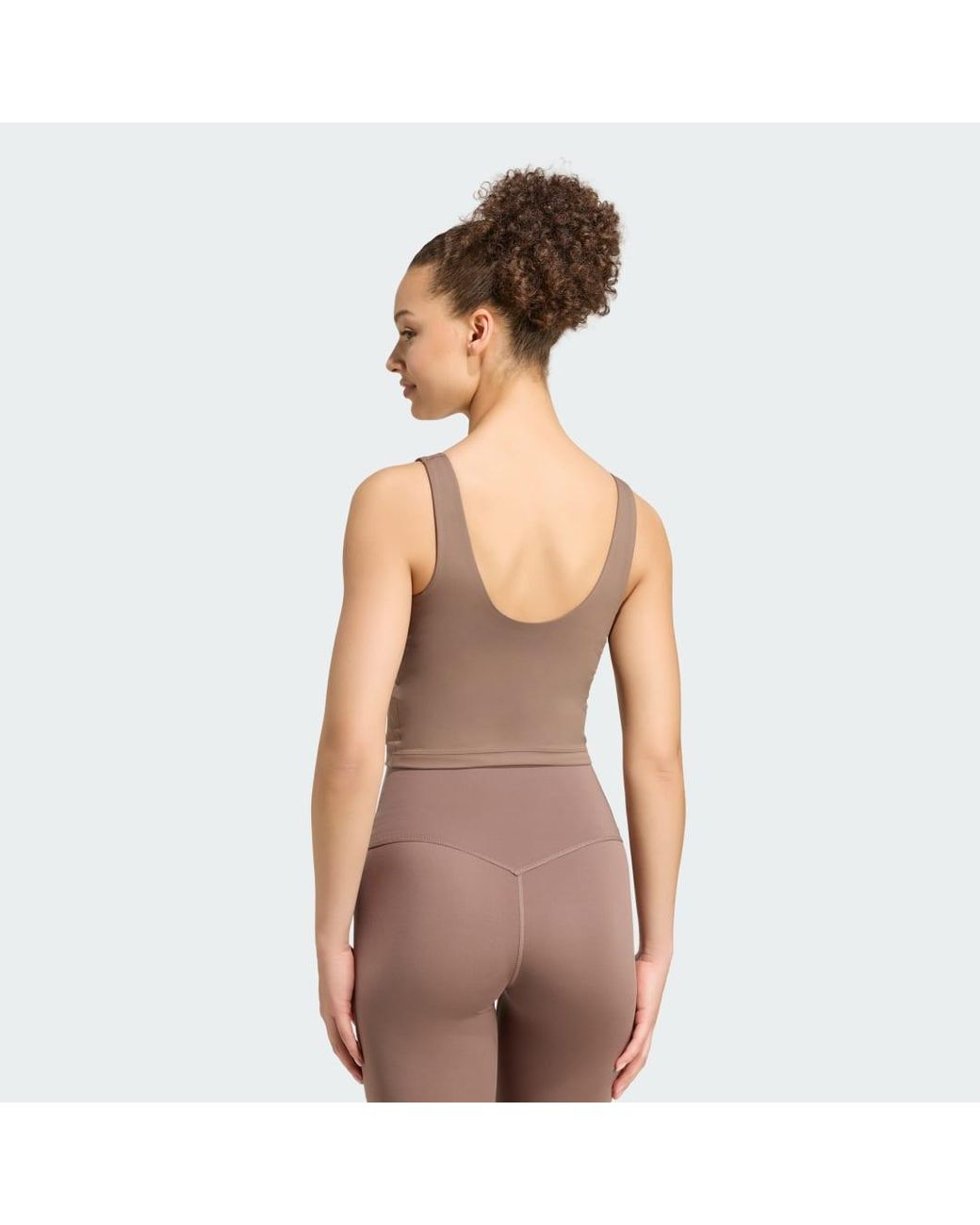 Adidas Multicolor 3 Stripes Studio All Me Light Support Tank Top