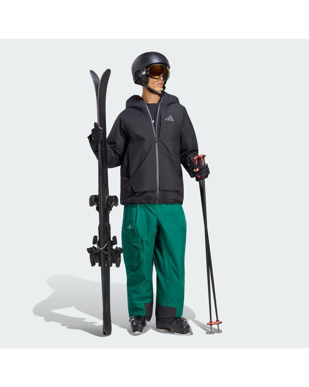 Adidas Black Terrex Xploric 2 Layer Climaproof Insulated Jacket for men